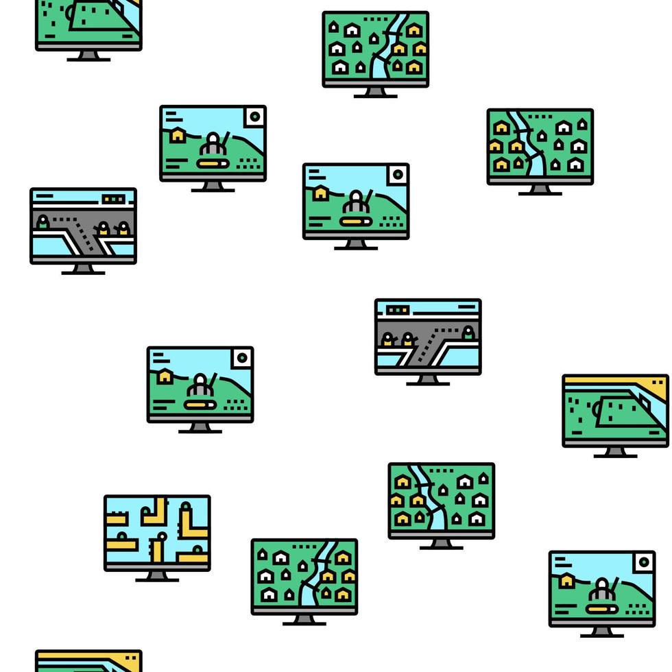 Video Game Seamless Vector Art, Icons, and Graphics for Free Download