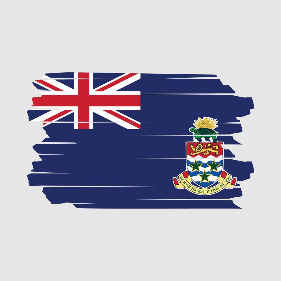 Cayman Flag Brush Vector