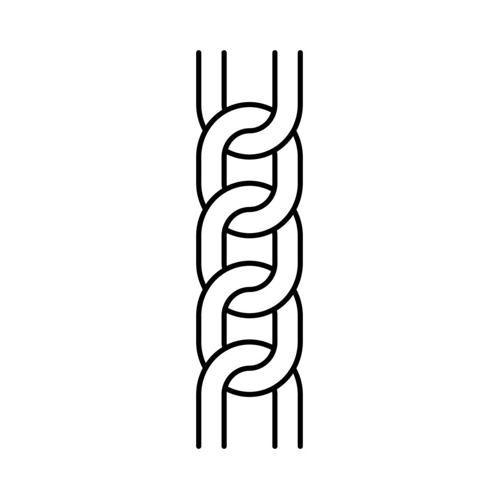 figaro chain line icon vector illustration
