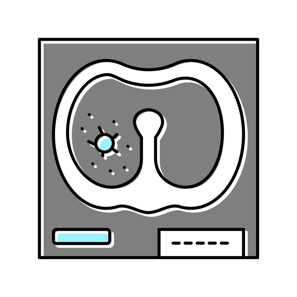 lung mucormycosis color icon vector illustration