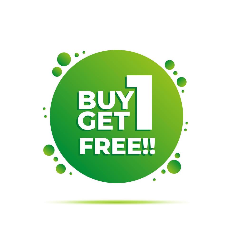 Vector buy 1 get 1 promo banner template