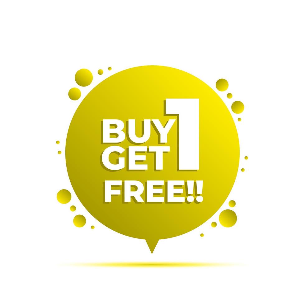 Vector buy 1 get 1 promo banner template
