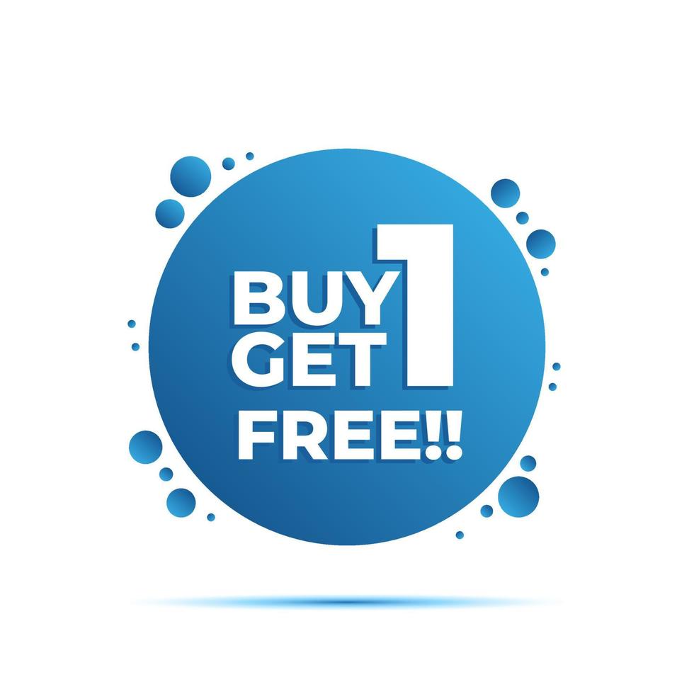 Vector buy 1 get 1 promo banner template