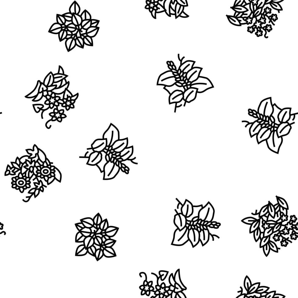 Vine Liana Exotic Growing Plant vector seamless pattern