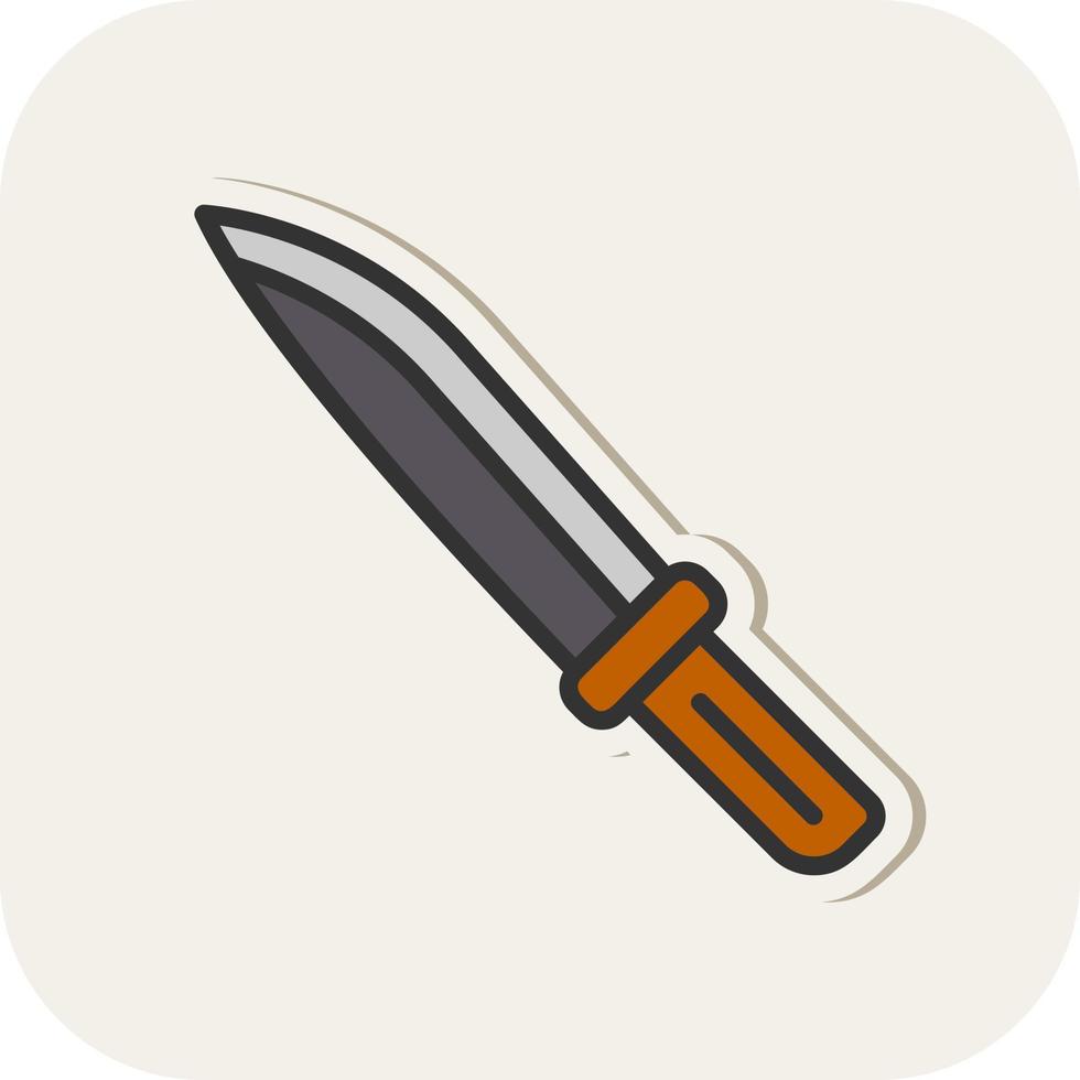 icono de vector de cuchillo