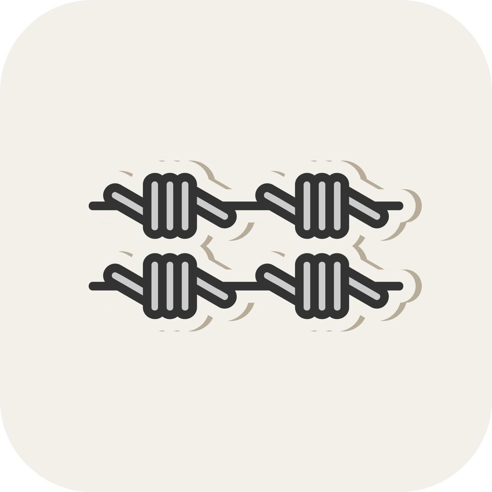 Barbed Wire Vector Icon