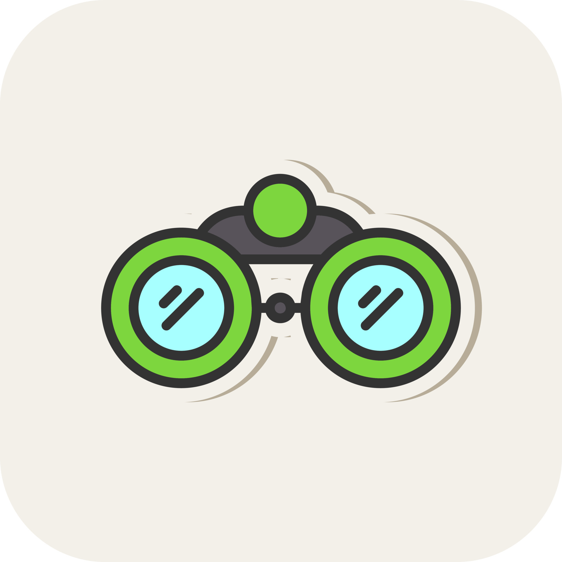 Binoculars Vector Icon 19542821 Vector Art at Vecteezy