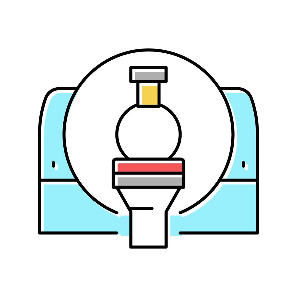 mri medicine machine color icon vector illustration