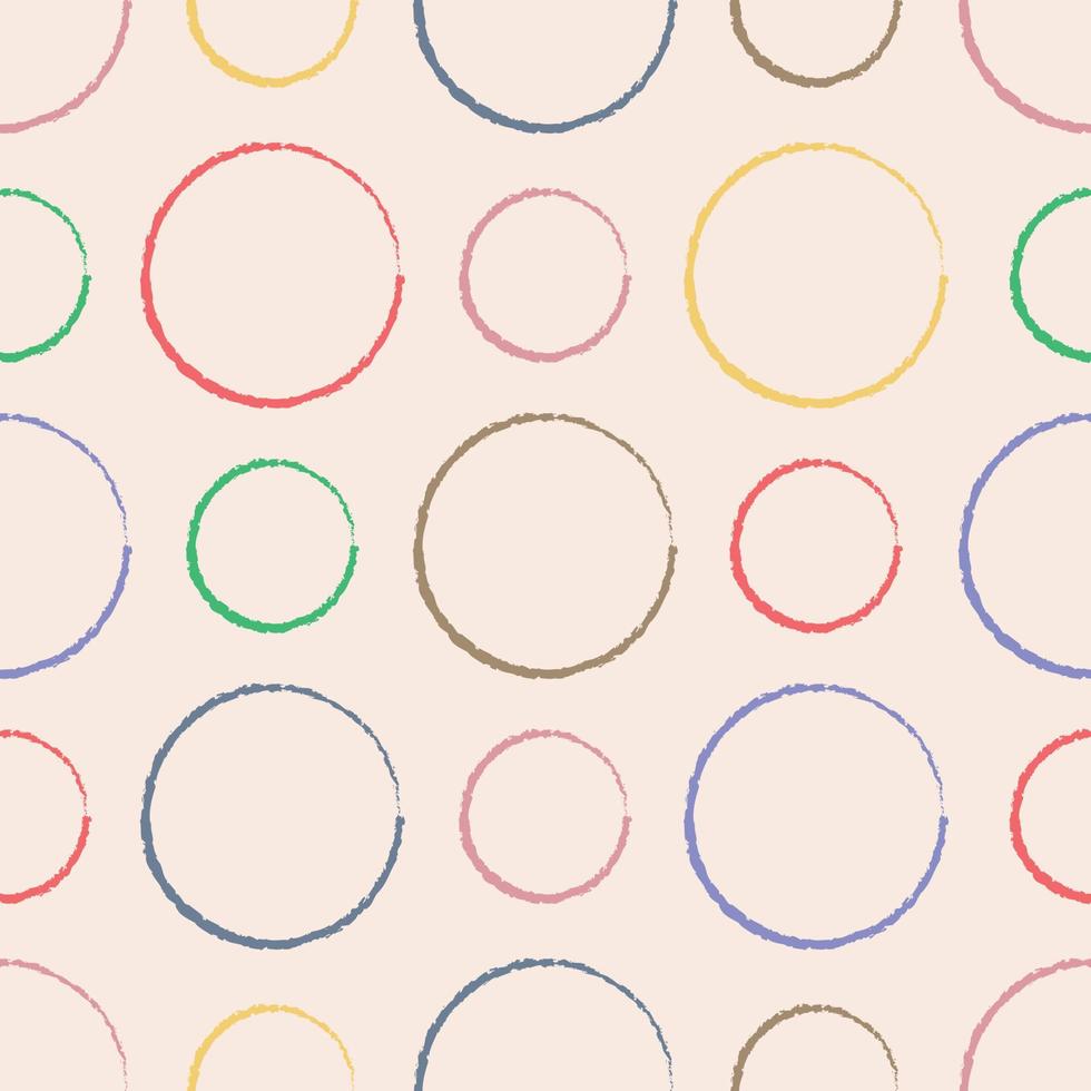 Seamless pattern. Abstract seamless pattern with the image of colored circles. Pattern with circles of different colors.Pattern for print and packaging. Vector