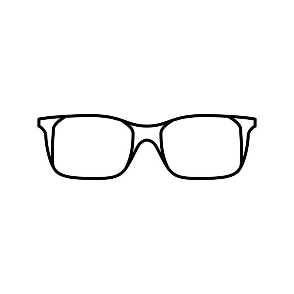 gafas ópticas icono de línea óptica ilustración vectorial vector