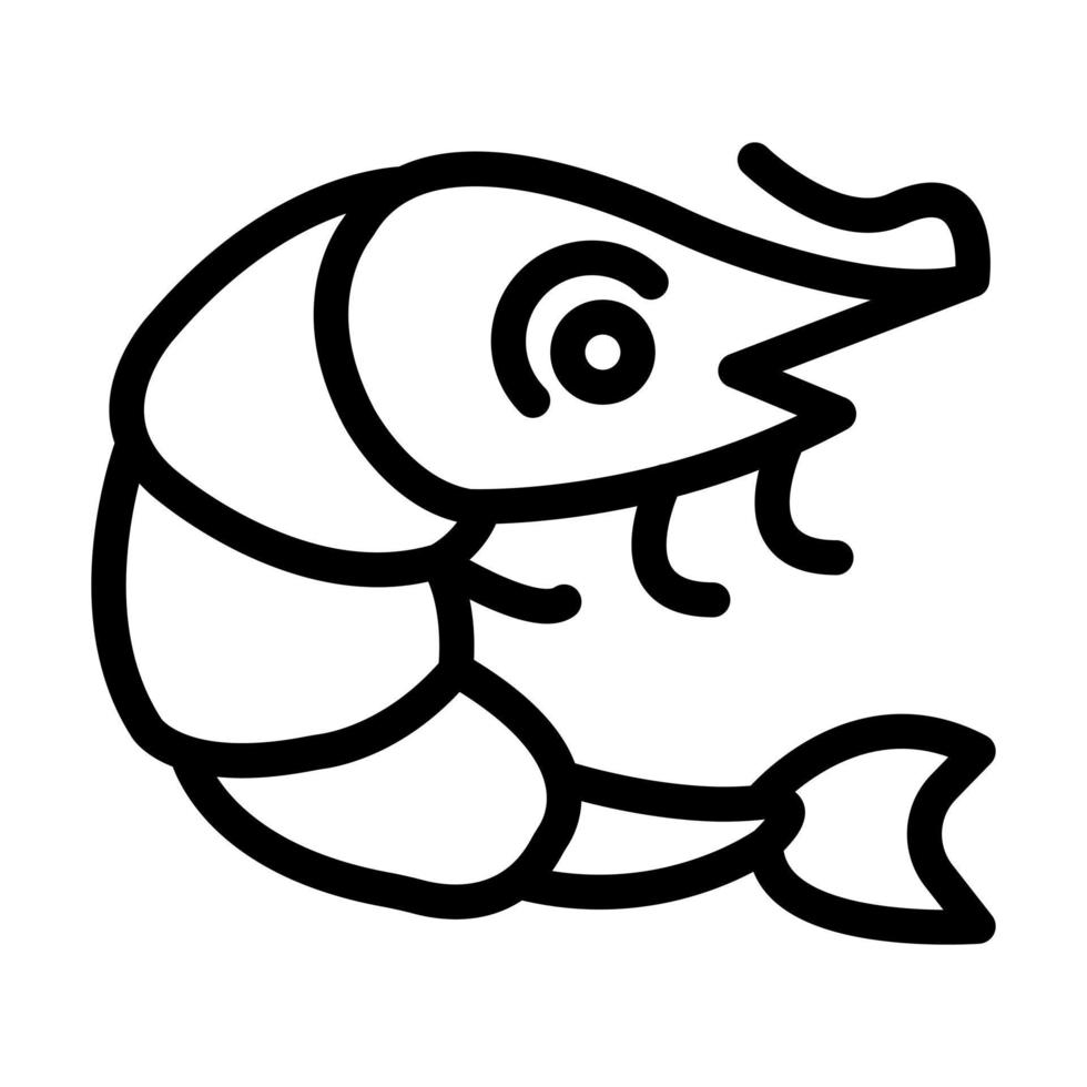 Shrimp Icon Design vector