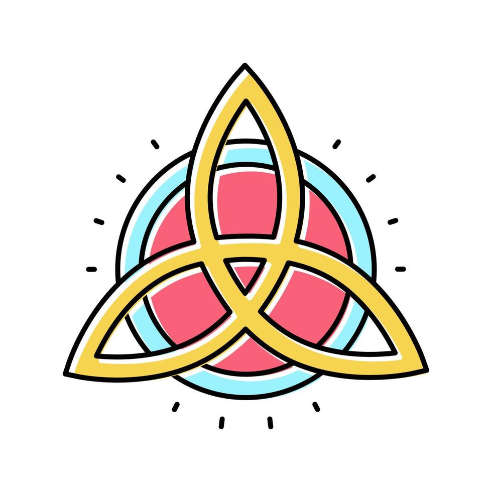 symbol astrological color icon vector illustration