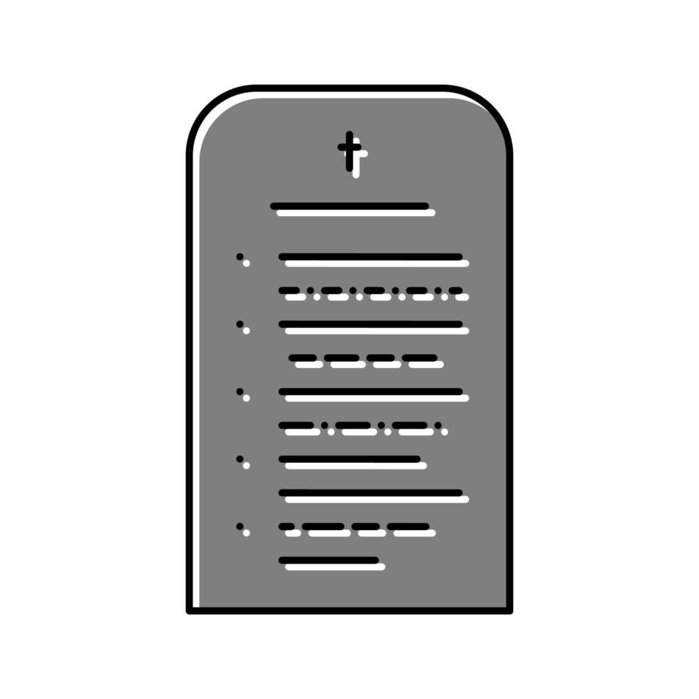 oración cristianismo color icono vector ilustración