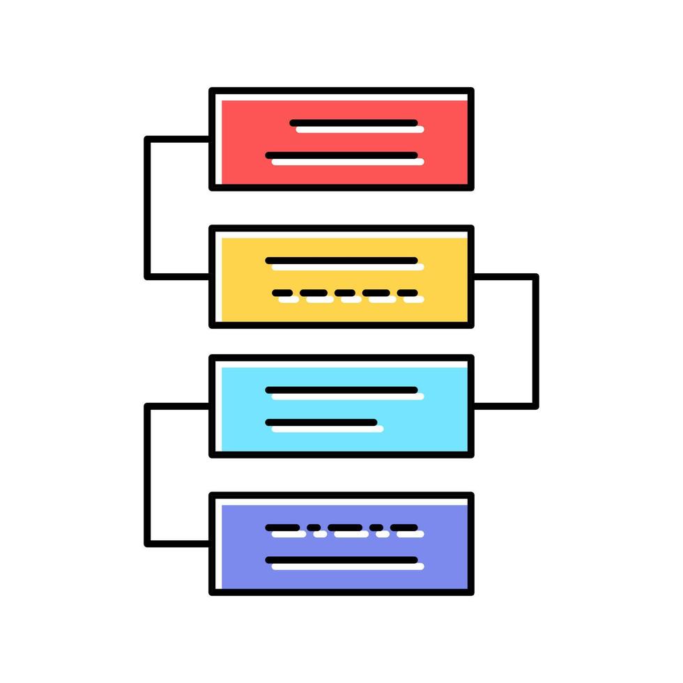 data center color icon vector illustration