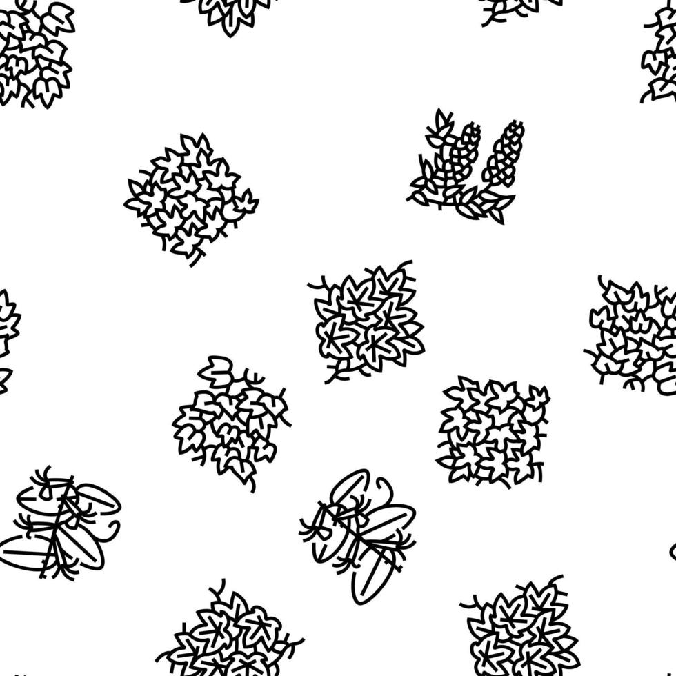 Vine Liana Exotic Growing Plant vector seamless pattern
