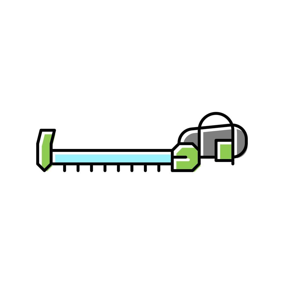 sickle farm equipment color icon vector illustration