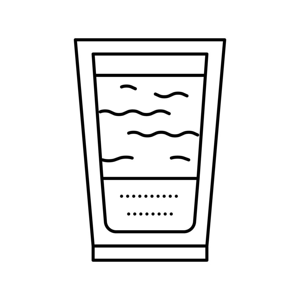 ilustración de vector de icono de línea de café con leche plana