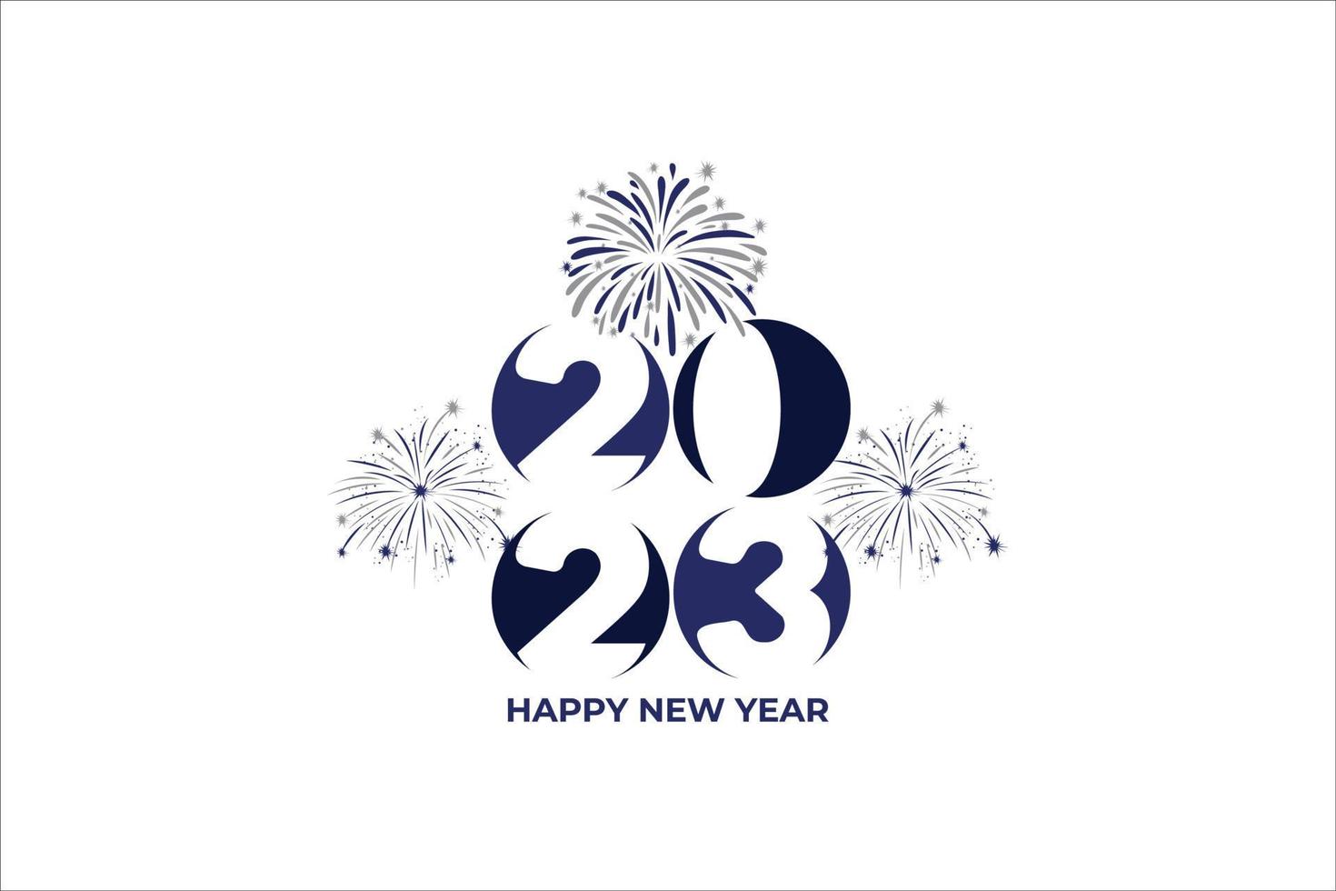 Happy New Year 2023 vector