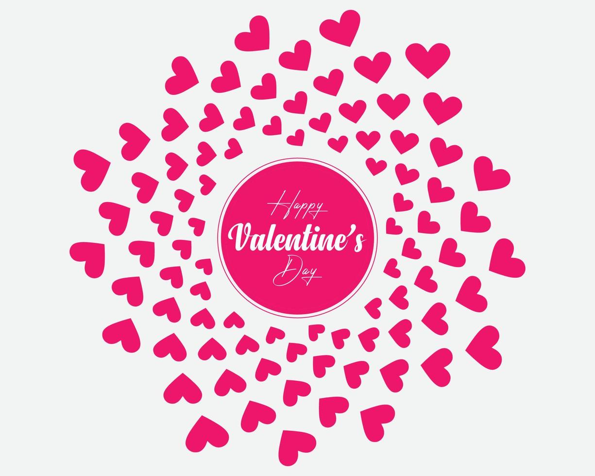 Happy Valentines Day Love 14 February vector