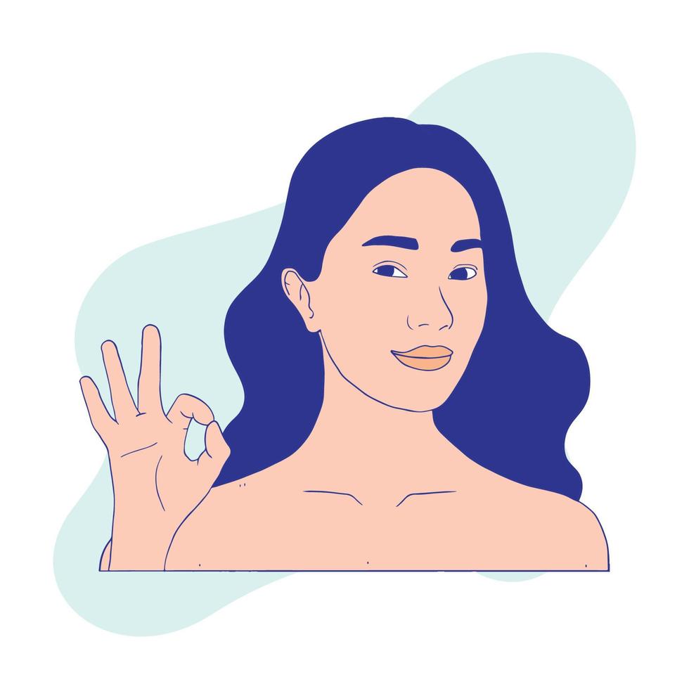 hermoso personaje de mujer joven 01 vector