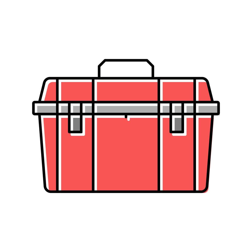 caja de herramientas herramienta reparación color icono vector ilustración