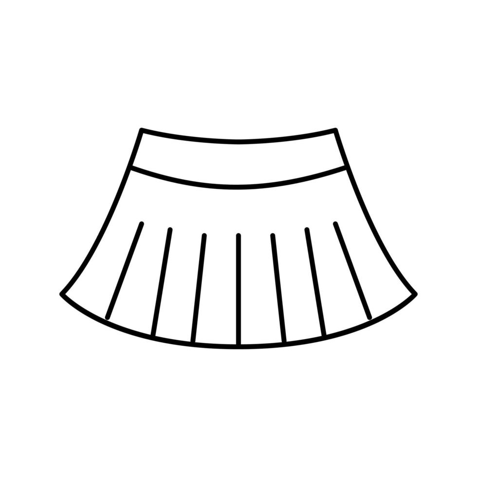 miniskirt line icon vector illustration