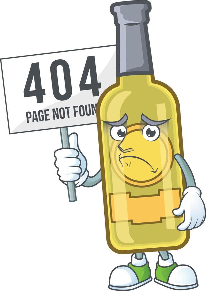 Champagne yellow bottle cartoon vector