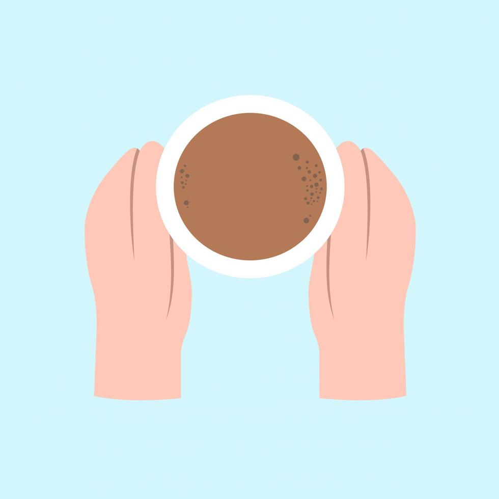 Hand Holding Coffee vector