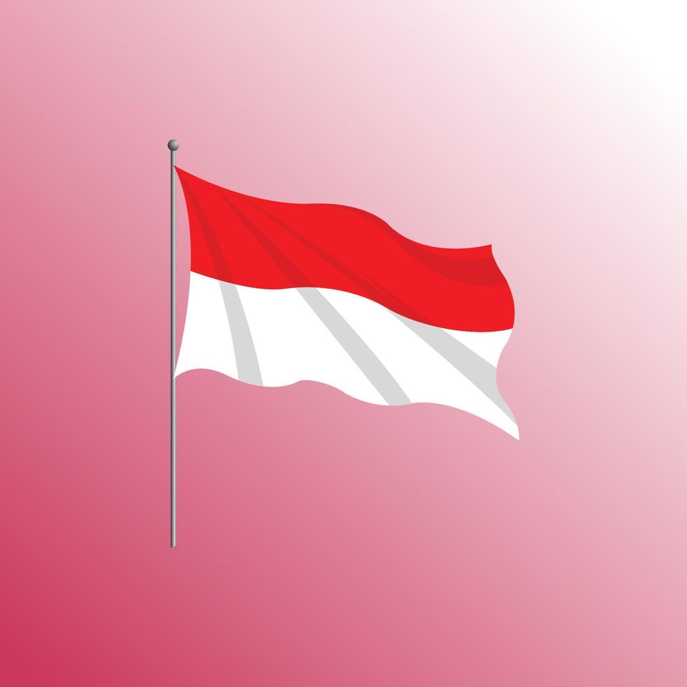 Indonesia Flag premium vector illustration