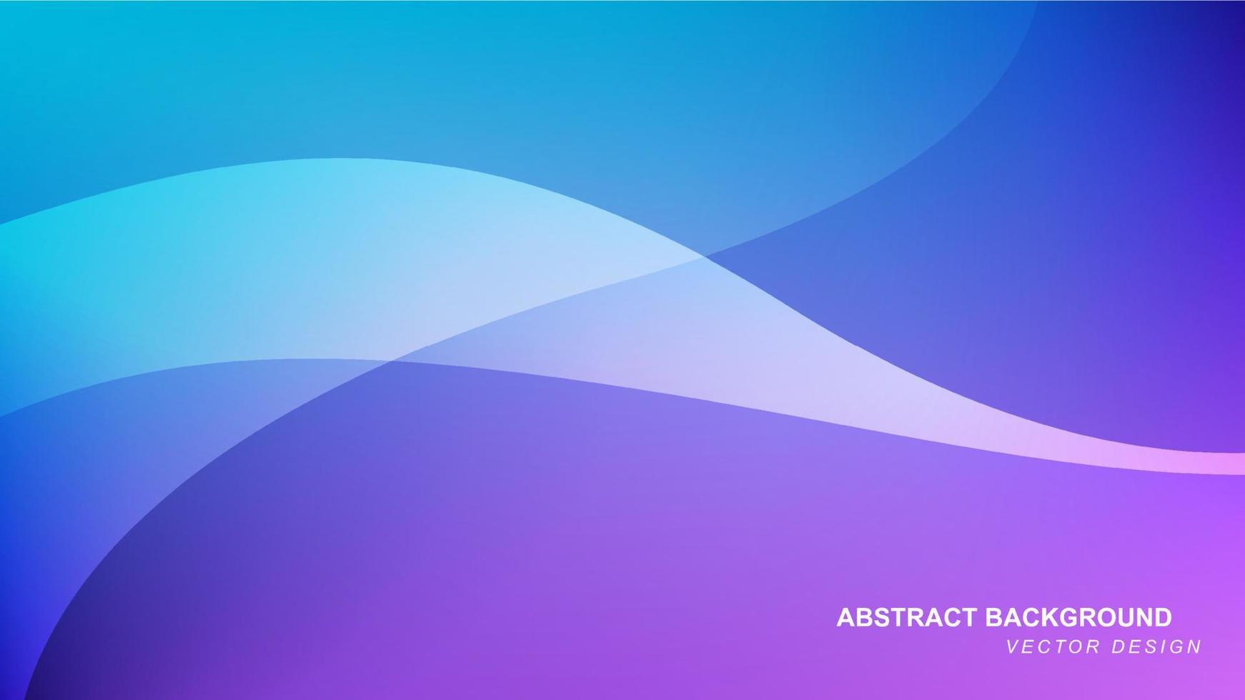 Abstract background with gradient curve shapes vector