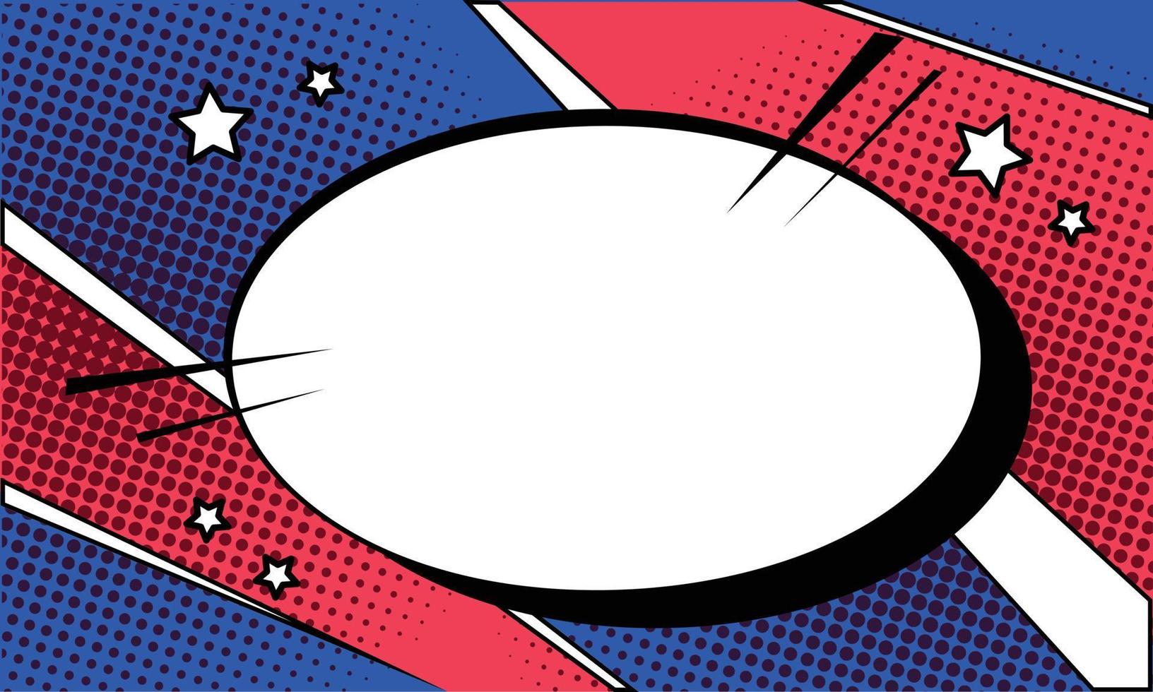Comic Frame Background with Speech Bubble Element vector