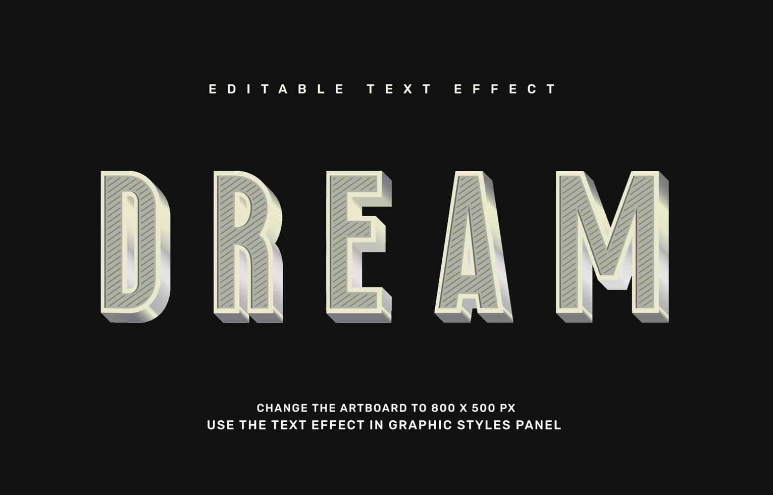 Vintage text effect vector