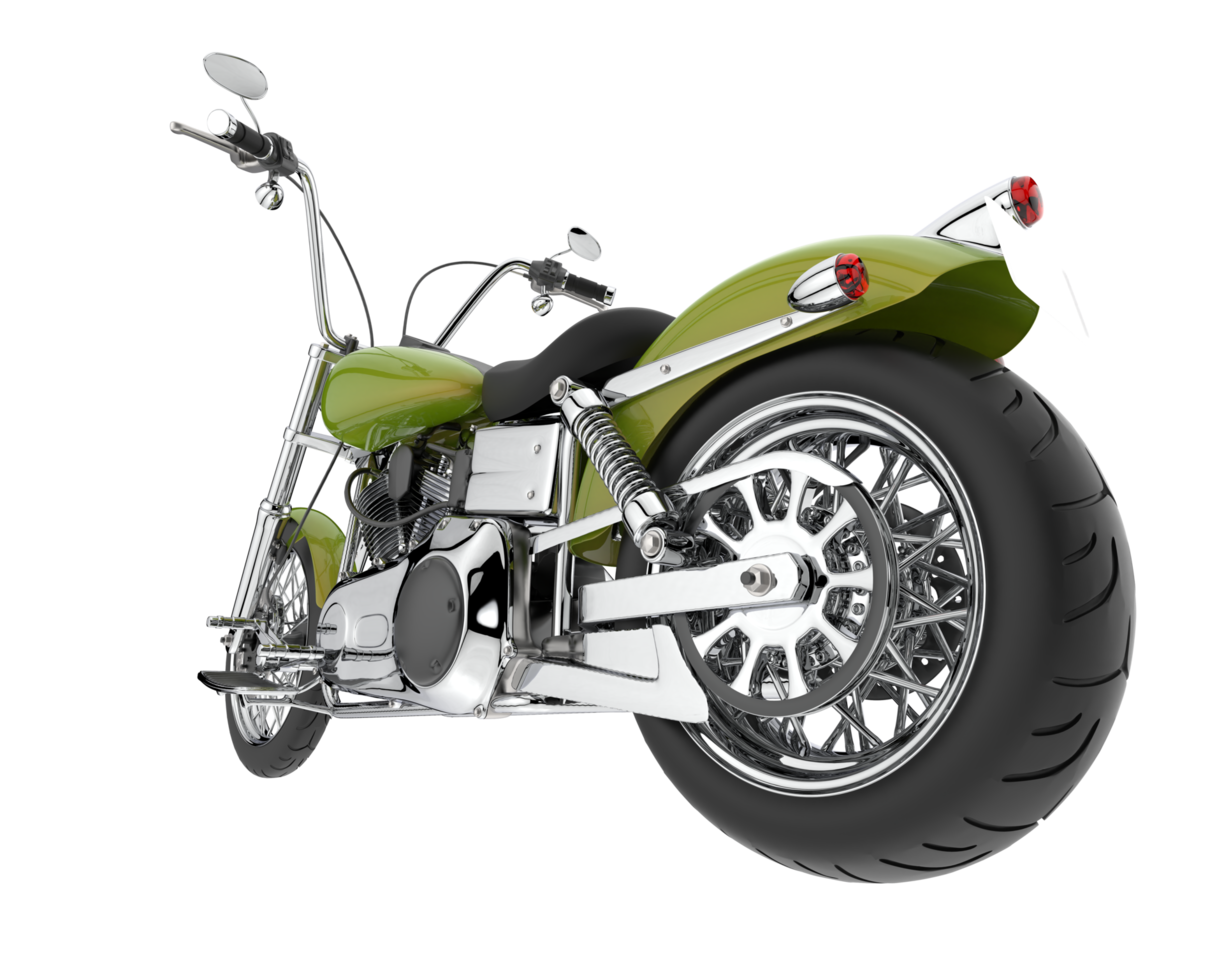 Motorcycle isolated on transparent background. 3d rendering - illustration png