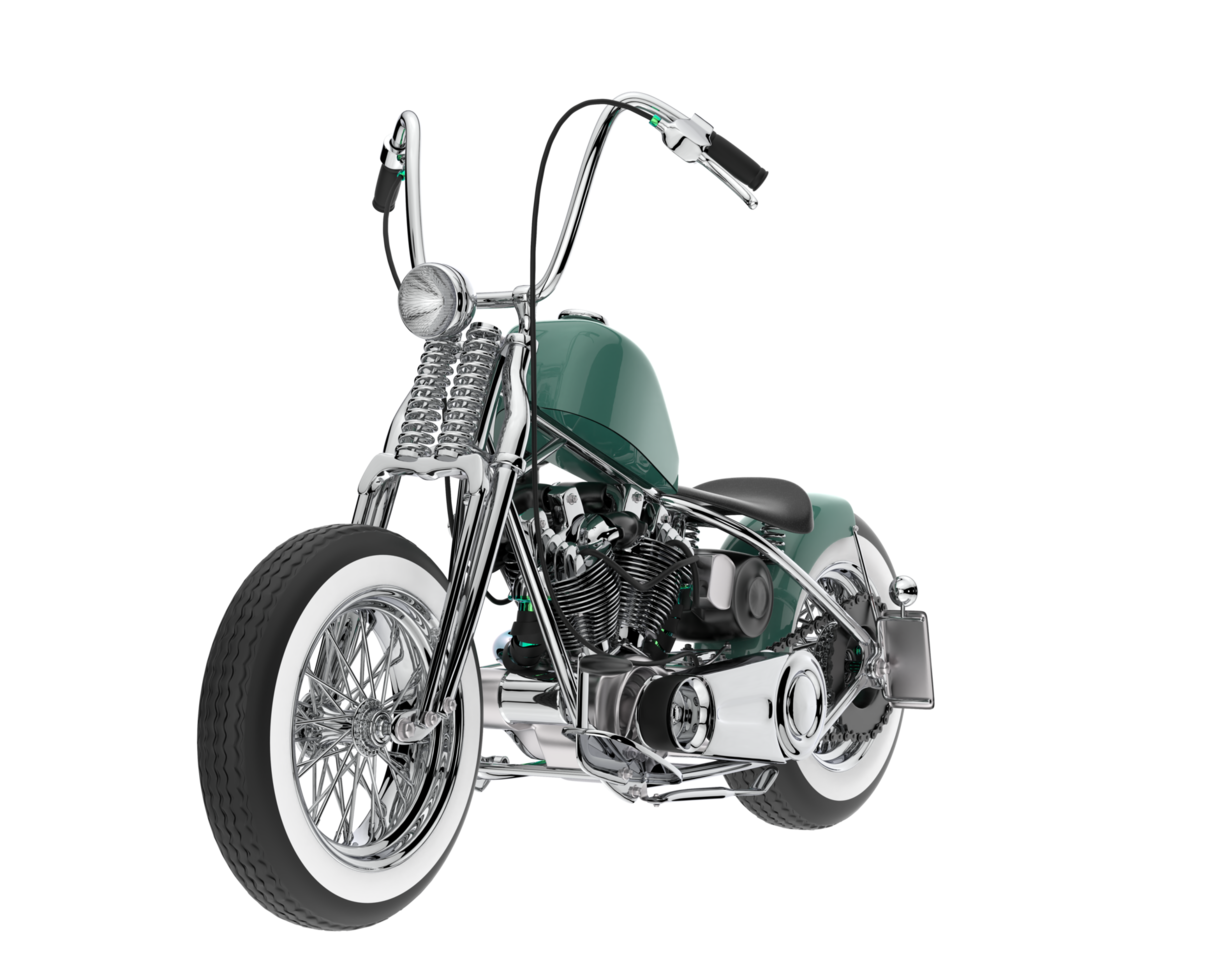 Motorcycle isolated on transparent background. 3d rendering - illustration png