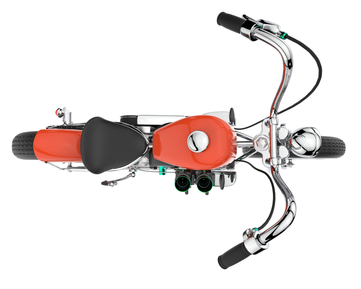 Motorcycle isolated on transparent background. 3d rendering - illustration png