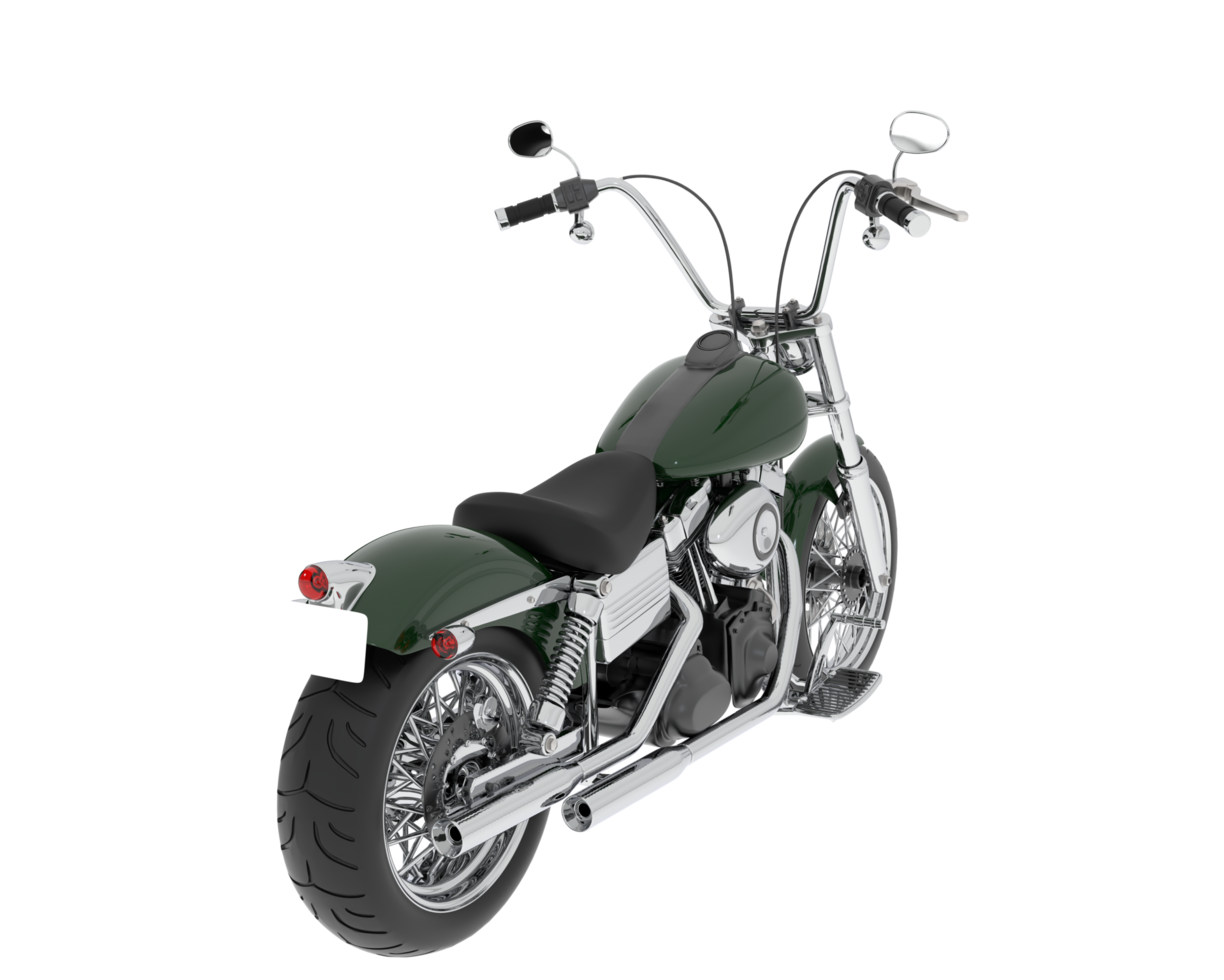 motocicleta isolada em fundo transparente. renderização 3D - ilustração png