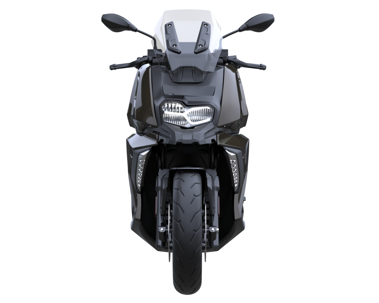 moto isolée sur fond transparent. rendu 3d - illustration png