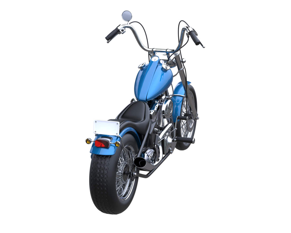 Motorcycle isolated on transparent background. 3d rendering - illustration png