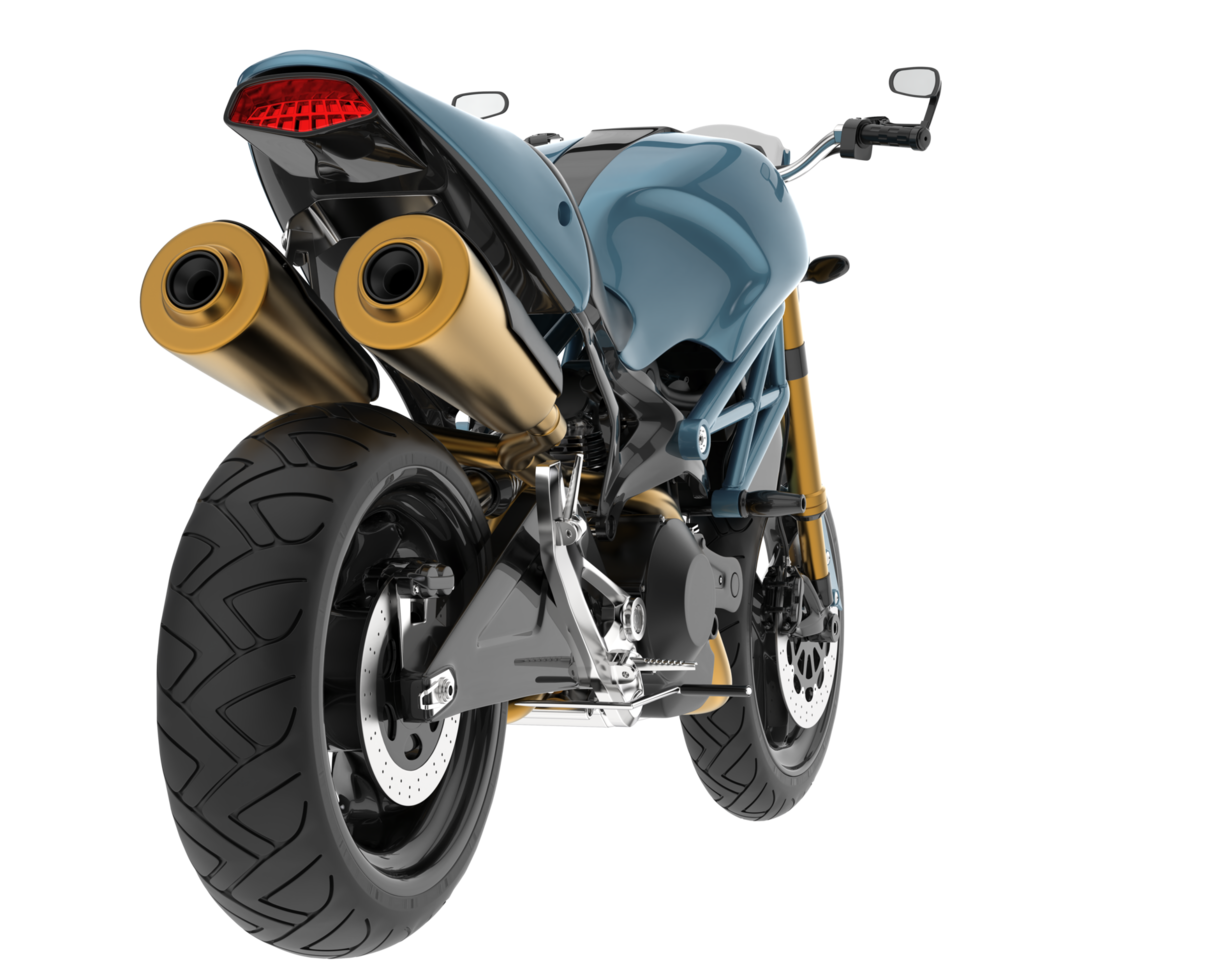 Motorcycle isolated on transparent background. 3d rendering - illustration png