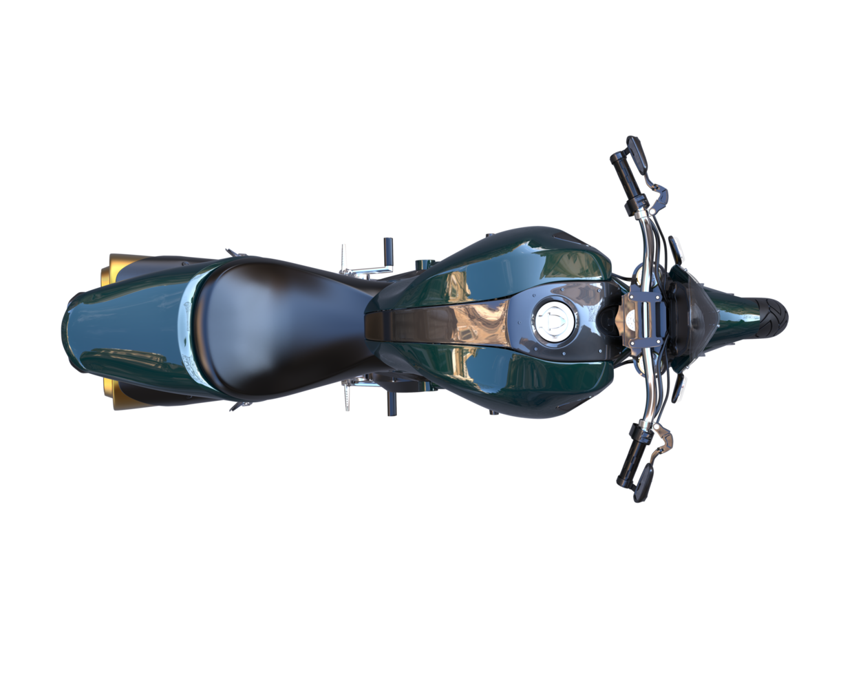 Motorcycle isolated on transparent background. 3d rendering - illustration png