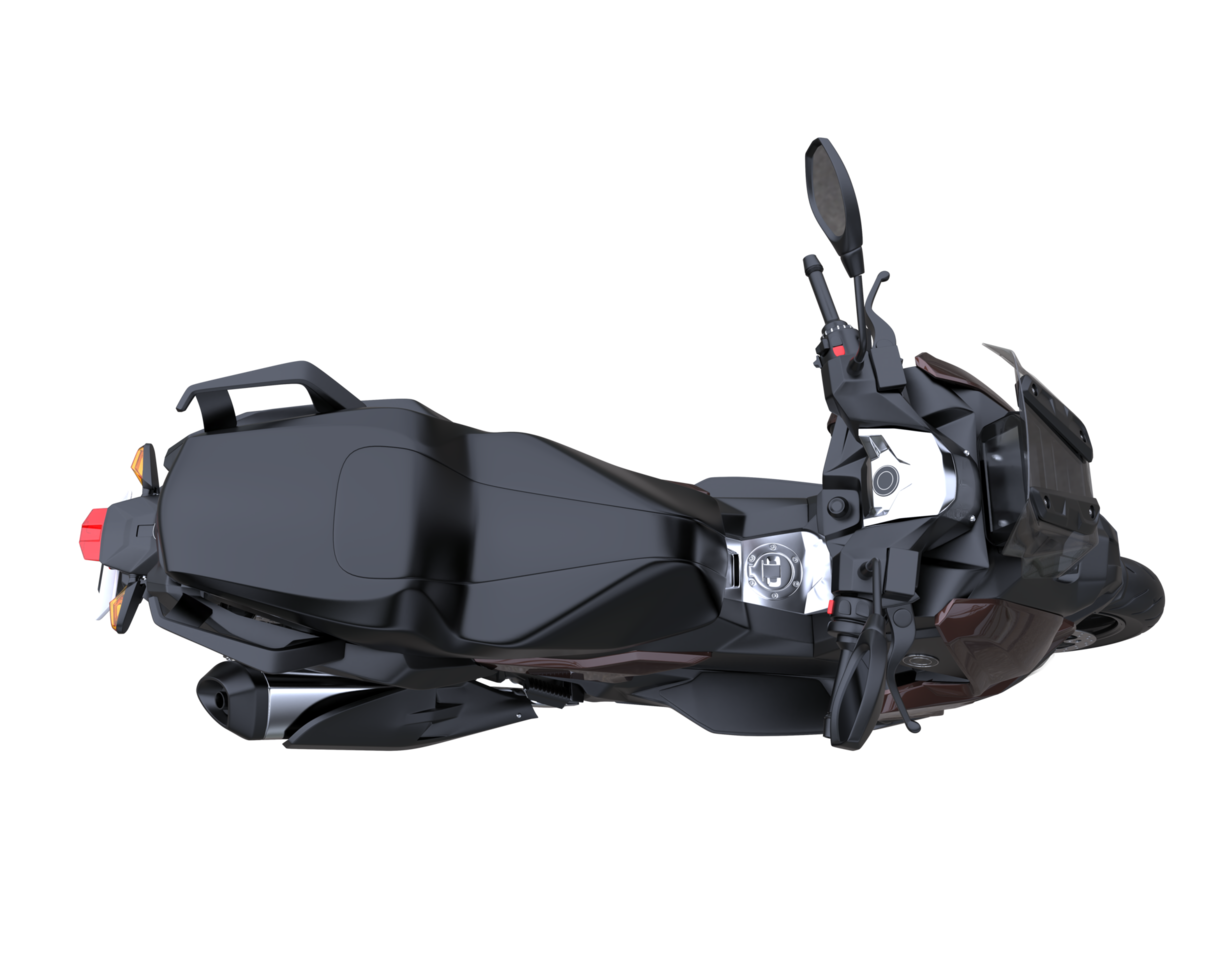 Motorcycle isolated on transparent background. 3d rendering - illustration png
