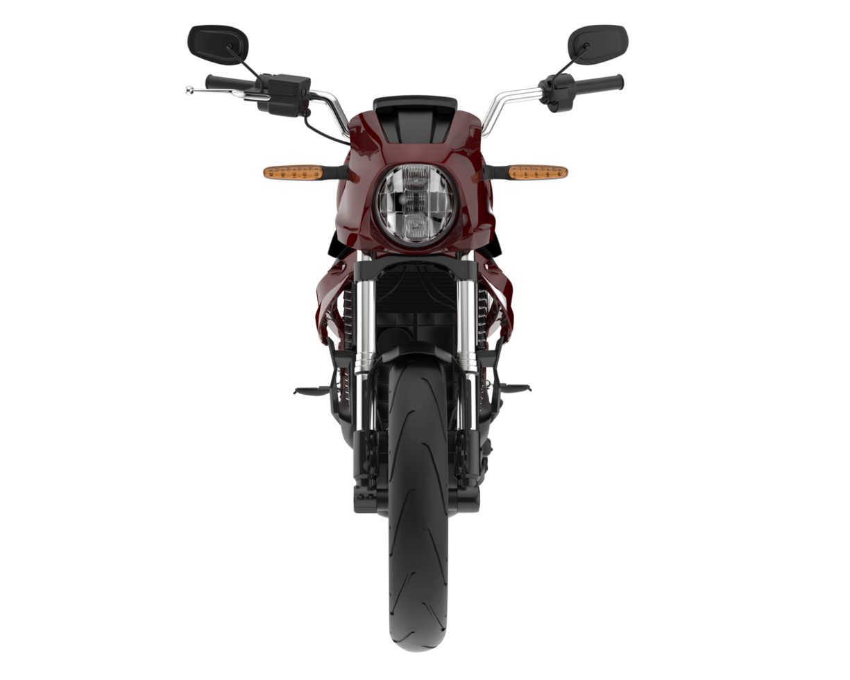 moto isolée sur fond transparent. rendu 3d - illustration png