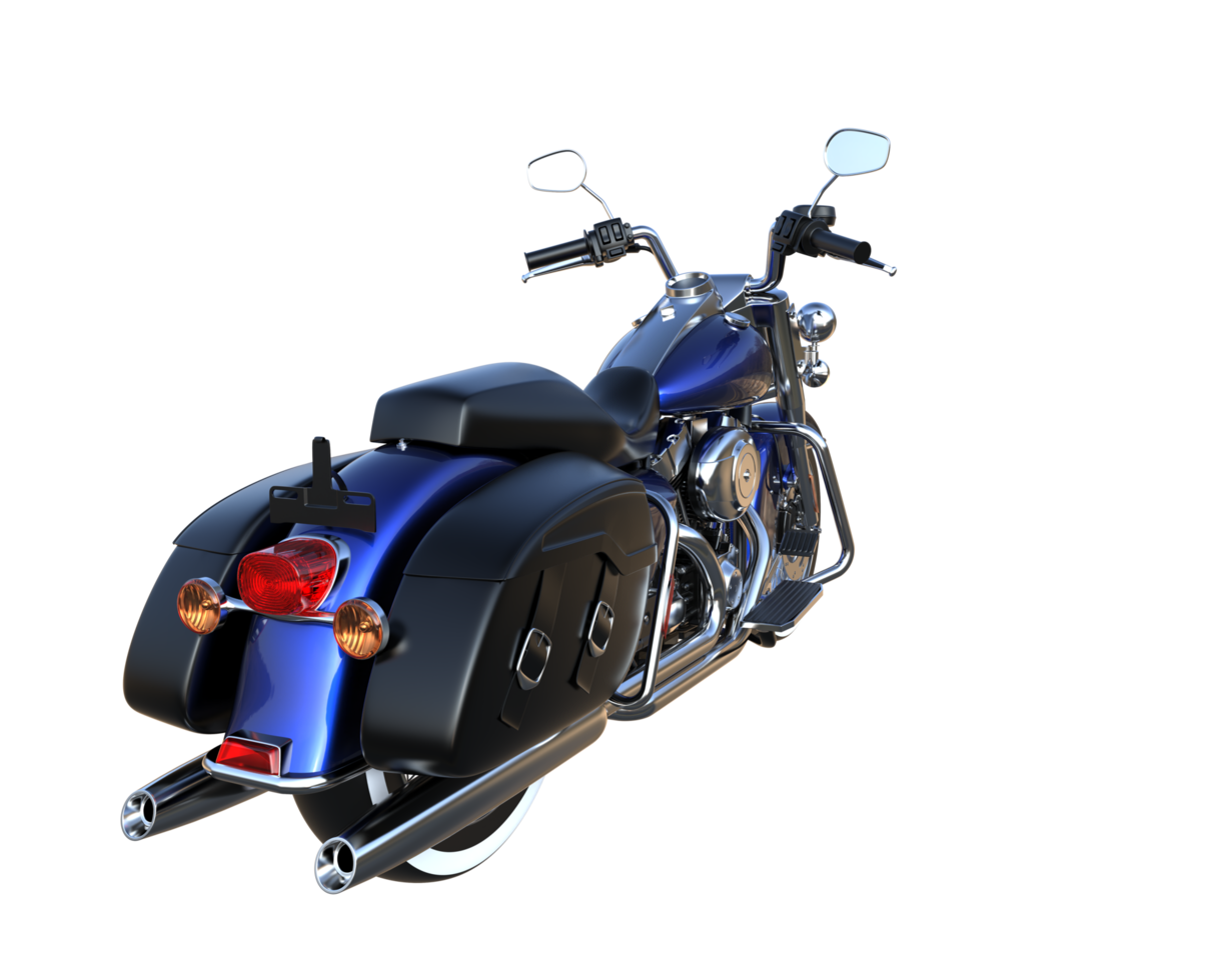 Motorcycle isolated on transparent background. 3d rendering - illustration png