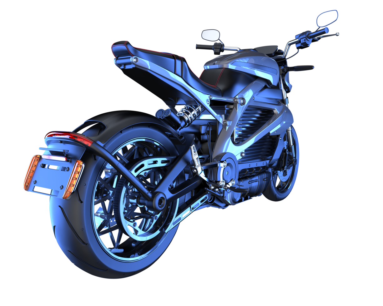 Motorcycle isolated on transparent background. 3d rendering - illustration png