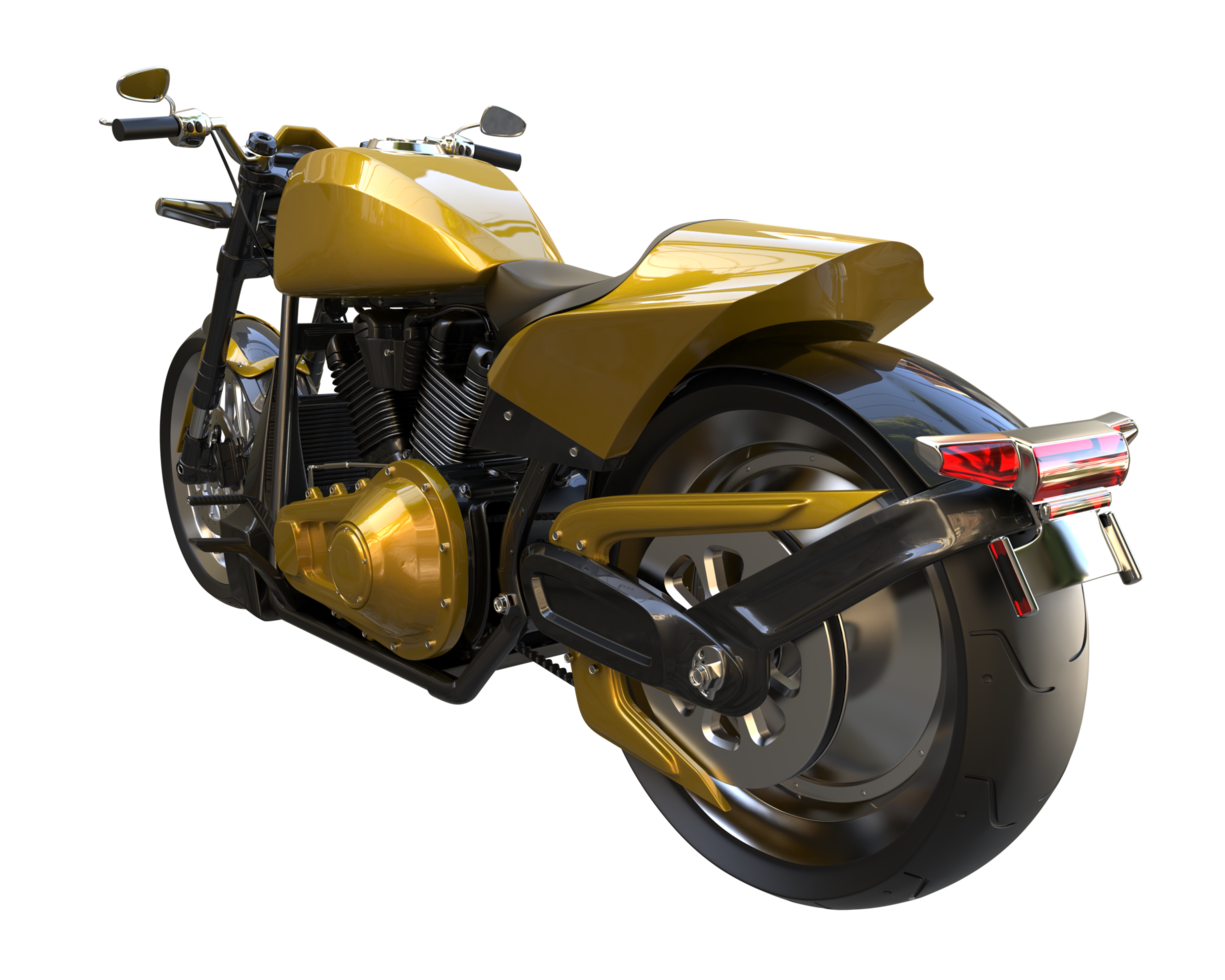 Motorcycle isolated on transparent background. 3d rendering - illustration png