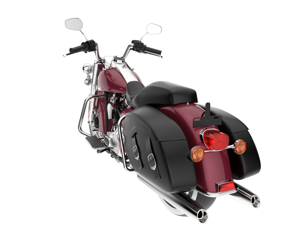 Motorcycle isolated on transparent background. 3d rendering - illustration png