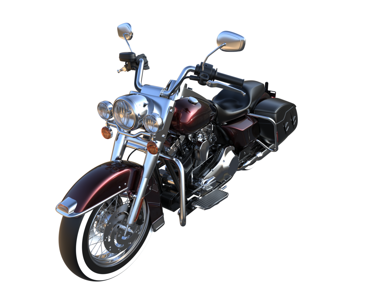 Motorcycle isolated on transparent background. 3d rendering - illustration png