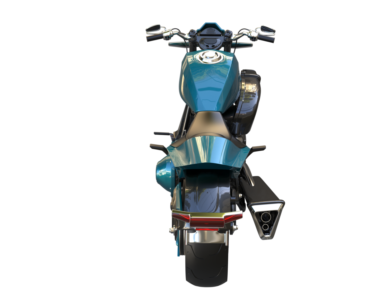 motocicleta isolada em fundo transparente. renderização 3D - ilustração png