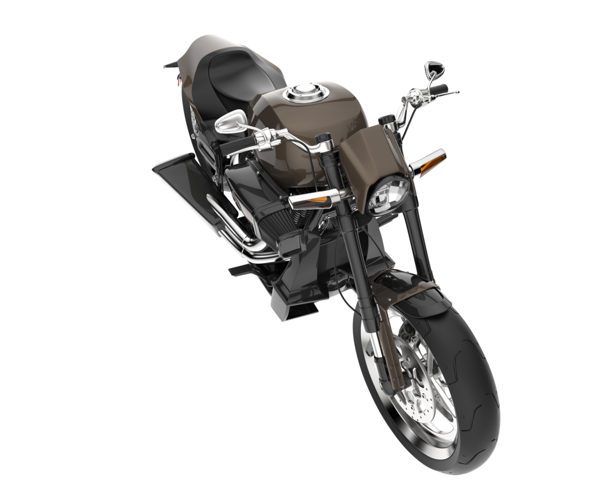 motocicleta aislada sobre fondo transparente. Representación 3d - ilustración png