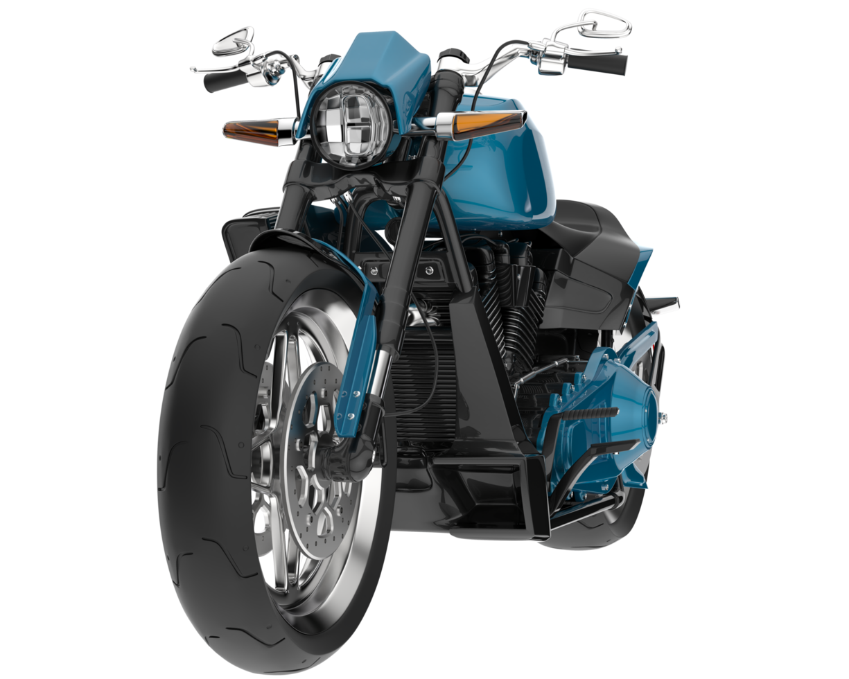 Motorcycle isolated on transparent background. 3d rendering - illustration png